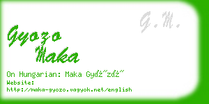 gyozo maka business card